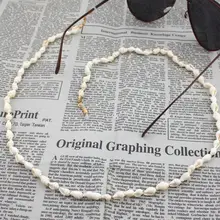 Модные шикарные женские очки, маленькие раковины, солнечные очки с цепочкой, очки для чтения из бисера, цепочка для очков, держатель шнура, ремешок на шею