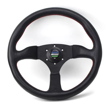 

350mm 14inch Spoon Sport Modified Steering Wheel Universal Car Racing Performance Tuning Sports Leather Steering Wheel