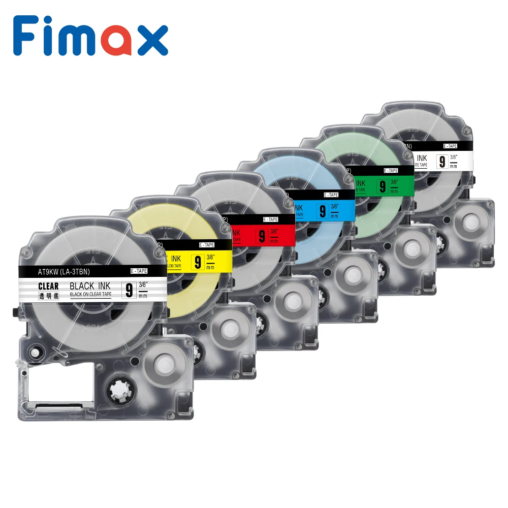 Fimax 1 пакет SS12KW LC-4WBN совместимый для EPSON для кровати King/Джим черная и белая 12 мм ST12KW этикеток для LW-300 LW-400 LW-600P SR530C