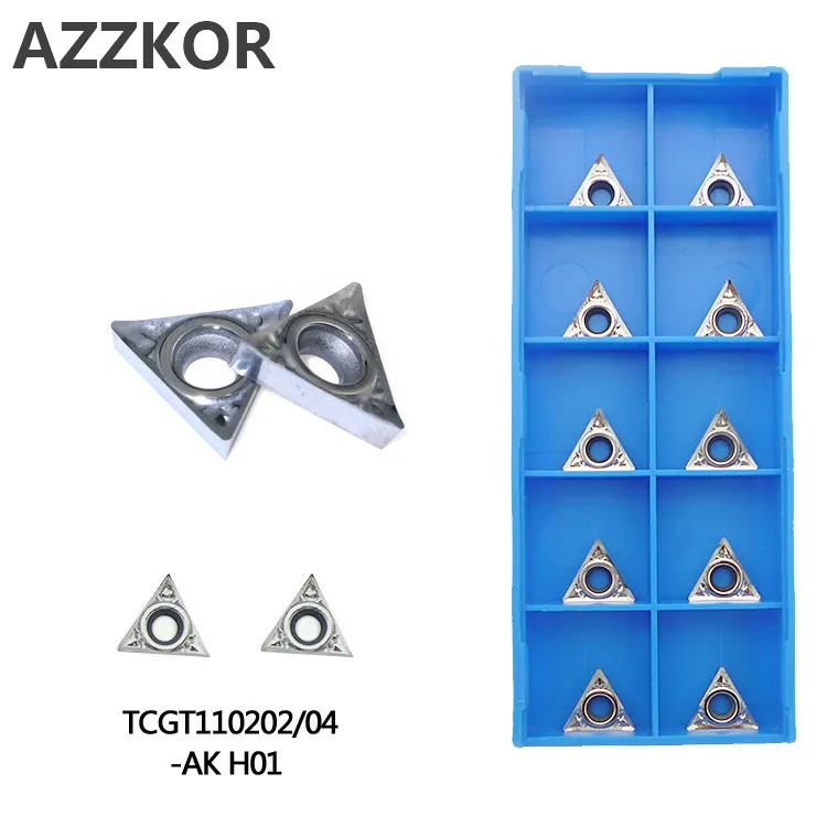 

Aluminum Inserts TCGT110204 AK H01 Cutters Cnc Lathe For Metal Turning Tool Machining Center Copper Carbide Inserts TCGT110202