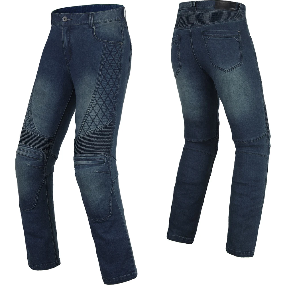 BENKIA Motorcycle Pants Women Motorcycle Jeans Pantalon Trouser Cafe