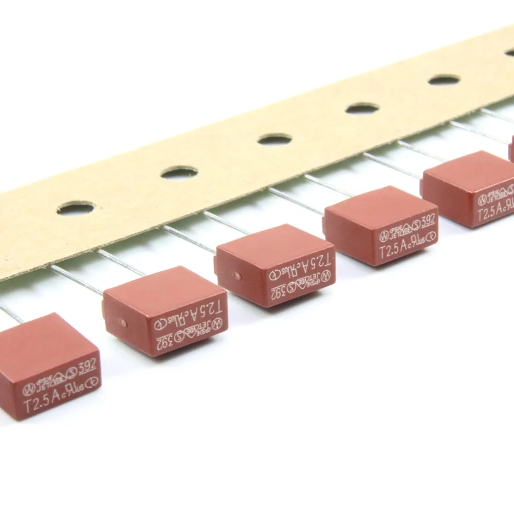 2.5A 250V 392 Square Plastic Fuse T2.5A LCD TV Power Board Commonly