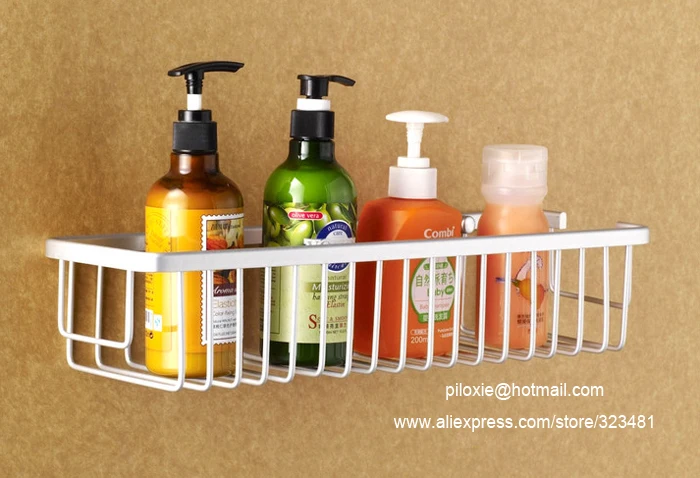 

35cm Bathroom storage basket single tier space Aluminium bathroom basket shelf for shampoo/shower gel shelf free shipping