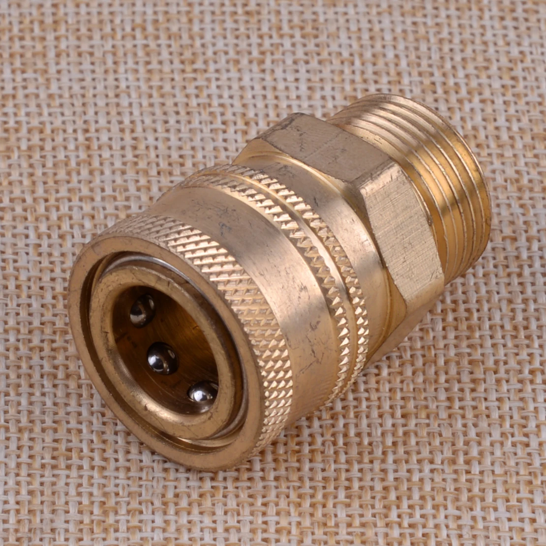 

LETAOSK High Performance M22 Quick Release Connector to 1/4" Male Adapter Coupling for Pressure Washer Replacement Garden Tool