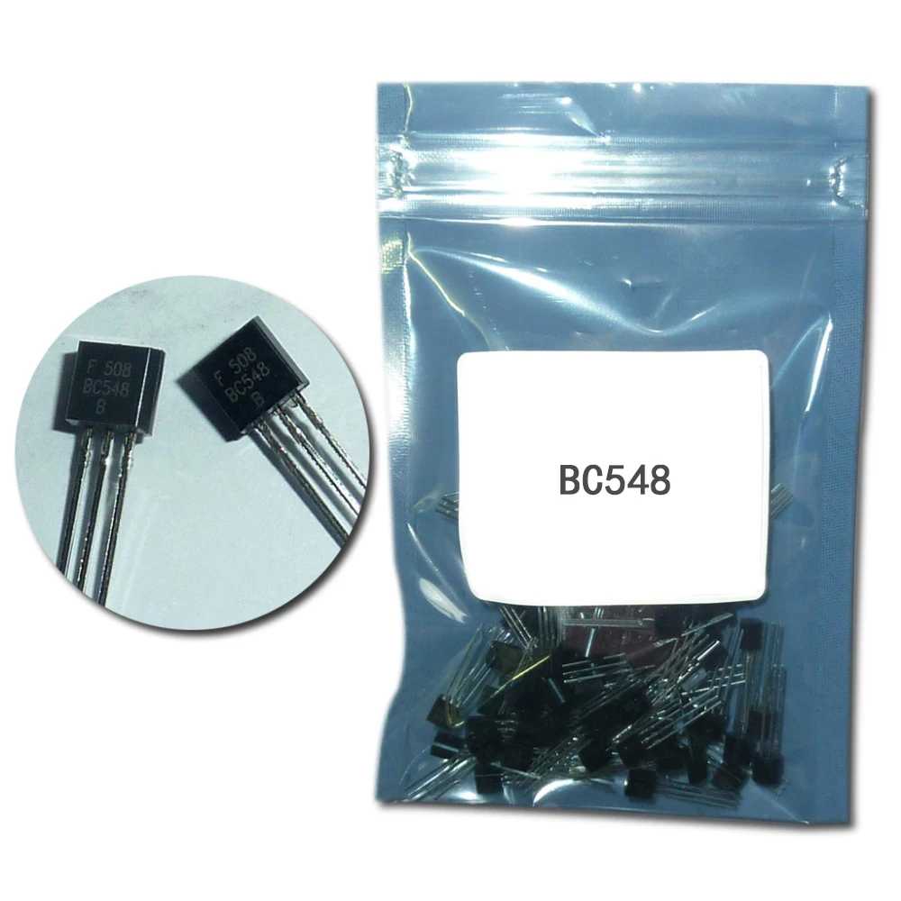 

100pcs/lot Transistor DIP BC548 TO-92 0.1A 30V NPN