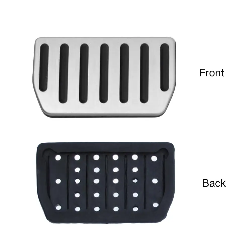 

2pcs Aluminum Non-Slip Performance Foot Pedal Pads for Tesla Model S and Model X Aluminum Alloy with Rubber Sectioning