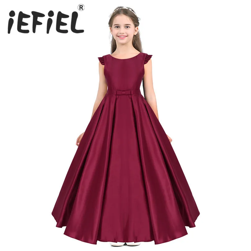 Flower Girl Dress Princess Pageant Wedding Birthday Party Bridesmaid Kid Dresses