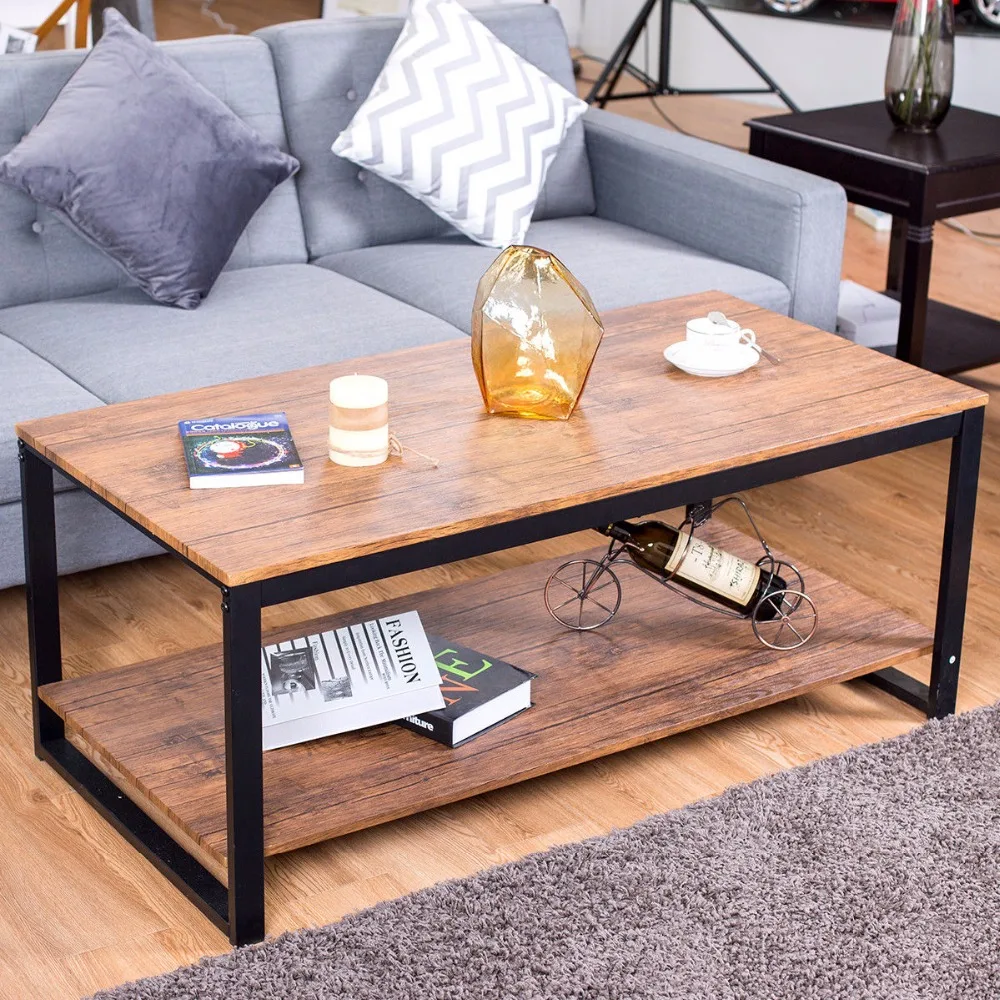Giantex Metal Frame Rectangle Coffee Table Accent Cocktail Table Living Room Furniture Living Room Furniture HW57395 Giantex Metal Frame Rectangle Coffee Table Accent Cocktail Table Living Room Furniture Living Room Furniture HW57395