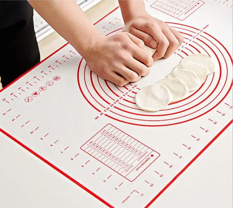 

Silicone Baking Mats Sheet Pizza Dough Non-Stick Maker Holder Pastry Kitchen Gadgets Cooking Tools Utensils Bakeware Accessories