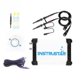 INSTRUSTAR ISDS205A осциллограф комплект 3 в 1 20 МГц цифровой ПК USB осциллограф/анализатор спектра/Регистратор данных