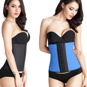 

2019 New Waist Shaper Corset Big Buckle 9 Steel Bone 100% Latex Waist Trainer Body Shaper Corsets Women Waist Cincher Slim Belt