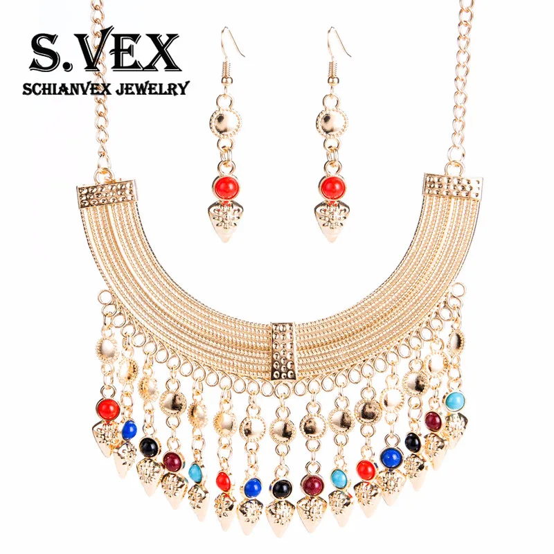 2018 Fashion Jewelry Sets for Women Tassel Earrings/crystal Wedding