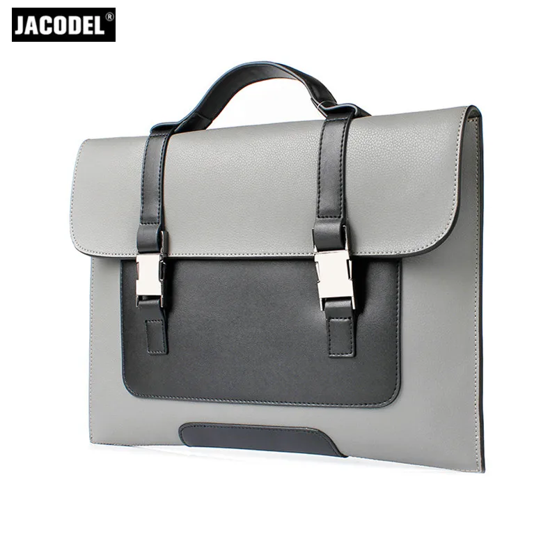 Jacodel из натуральной кожи Для Мужчин's Портфели Сумки для MacBook Air Xiaomi Lenovo 12 &quot13.3&quot