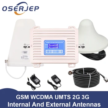 

LCD Display GSM 900 UMTS 2100mhz Dual Band Repeater GSM 2G 3G LTE Phone Amplifier Cellular Mobile Booster +LPDA /Ceiling Antenna
