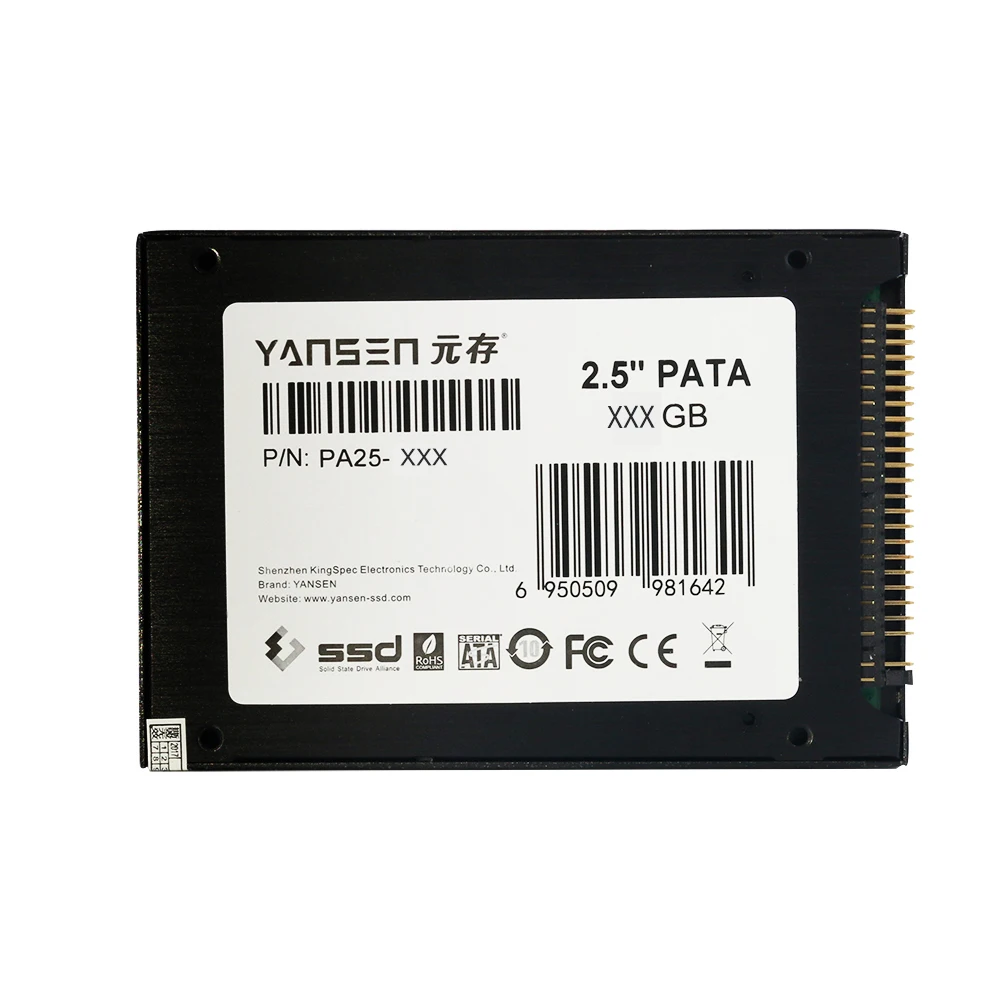 Laptops Desktops HDD Kingspec 44 Pin 2.5 " PATA SSD 16GB 2-Channel IDE ssd disk Solid State Drive MLC For HP DELL SAMSUNG