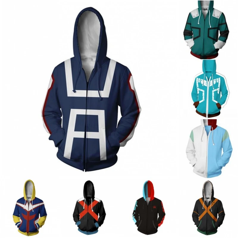 Sudadera con capucha de My Hero Academia 3D,Disfraz de Baku Sudadera con capucha de My Hero Academia 3D,Disfraz de Baku