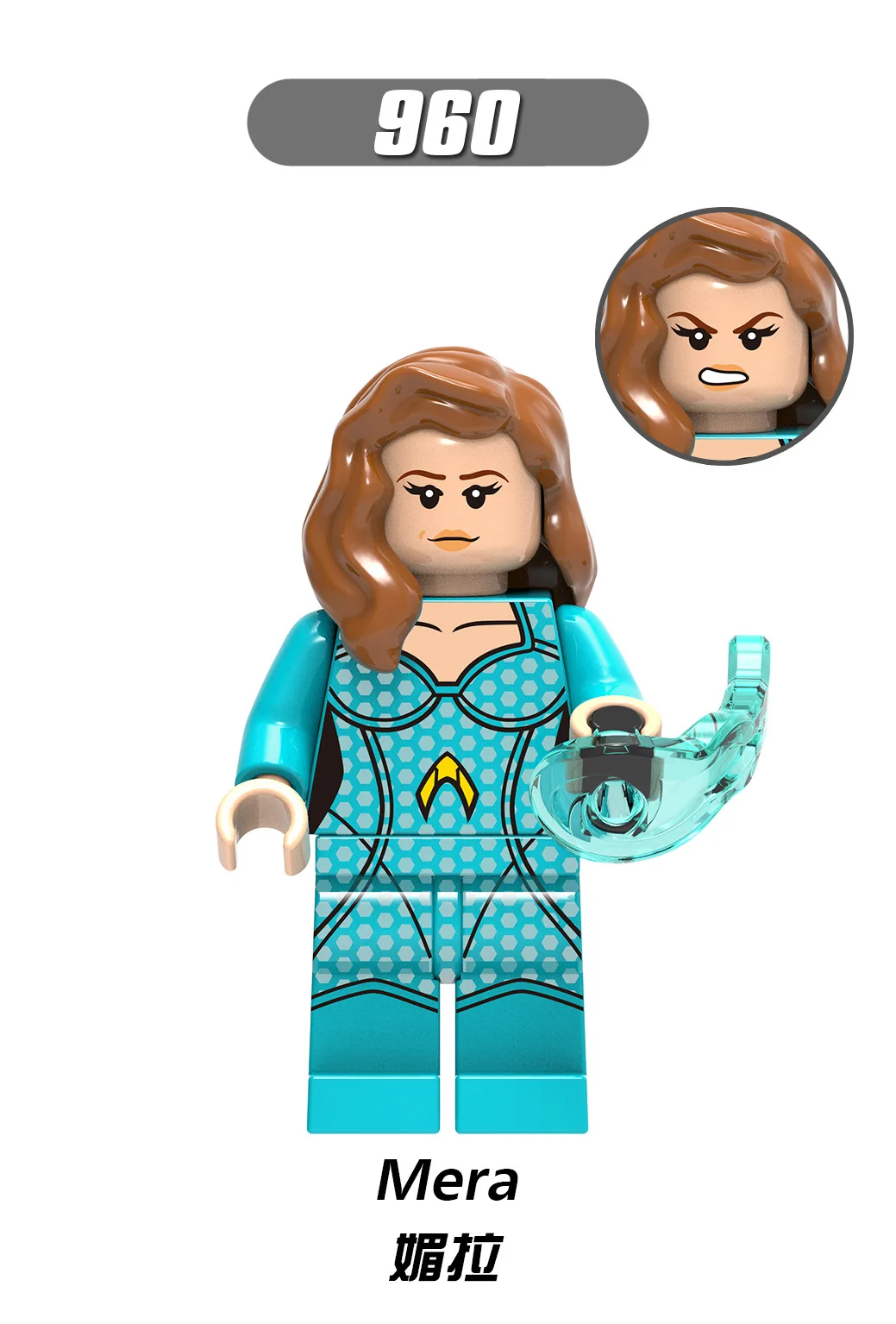 

XH960 Legoing Super Heroes Figure Blocks Mera DIY Model Building Block Toy For Children Compatible Legoings Marvel Birthday Gift