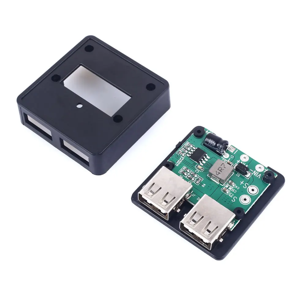 

5V-20V to 5V 3A Max Dual USB Charger Regulator For Solar Cell Panel Fold Cover/ Phone Charging Power Supply Module with Crew