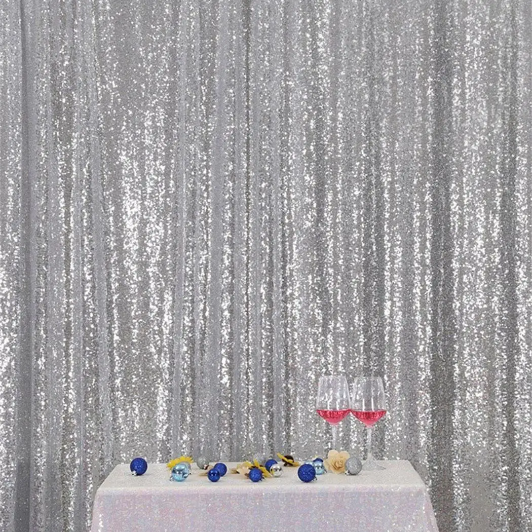

Sparkly Black Party Photo Booth Backdrop Wedding Sequin Backdrop Fabric Home Wedding Holiday Party Decoration Sequins Curtain