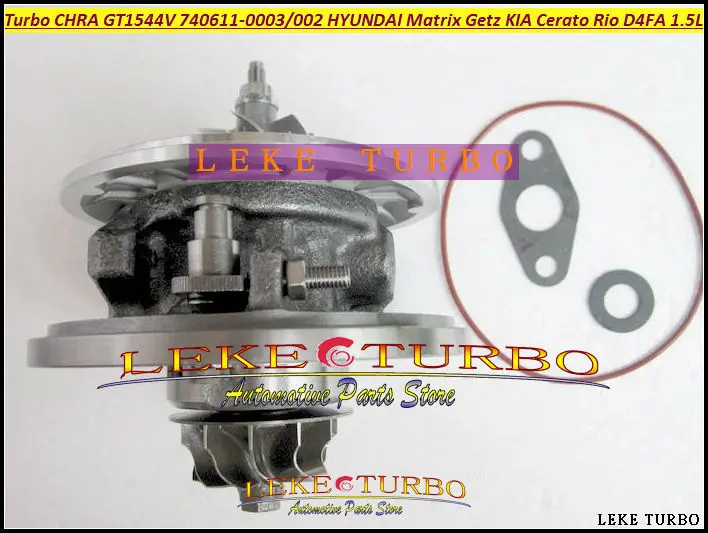 GT1544V 740611 Turbocharger Cartridge Turbo CHRA 740611-0003 740611-0002 782403 HYUNDAI Matrix Getz KIA Cerato Rio D4FA 1.5L (2)