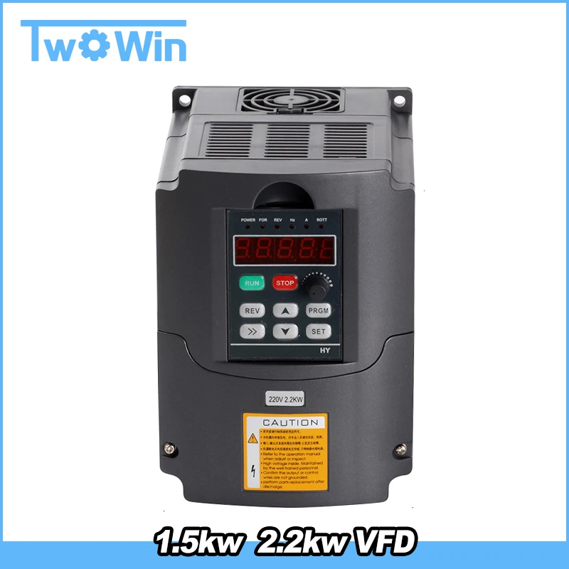 

2.2KW/1.5KW CNC Inverter Variable Frequency Drive VFD Inverter AC 110V 220V Spindle Inverter Tools