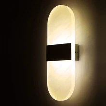 Крытый 6 Вт Светодиодный настенный Бра Лампа акриловая прикроватная лампа коридор, отель столовая Кофейня магазин