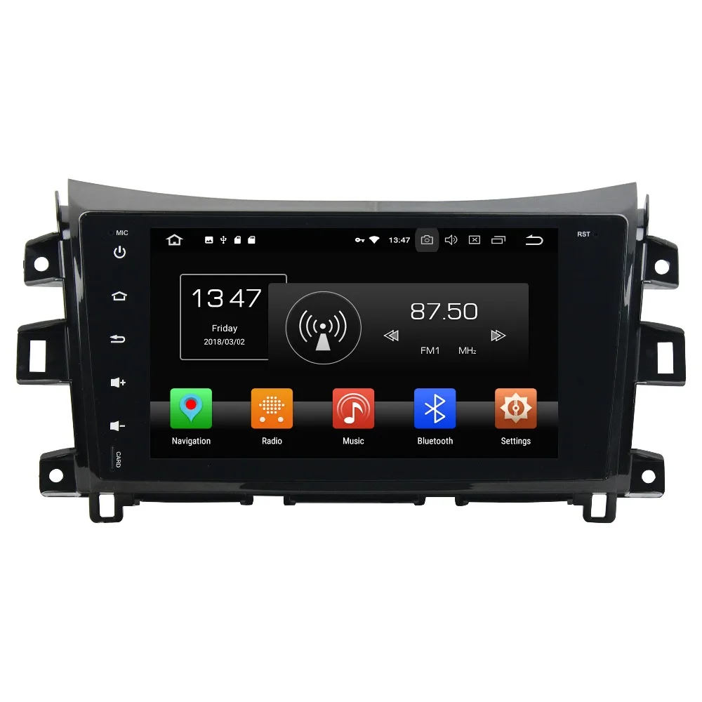 Top 4GB RAM Octa Core 2 din 9" Android 8.0 Car multimedia DVD Player for Nissan Navara 2016 Radio GPS Bluetooth 4G WIFI TV 32GB ROM 0