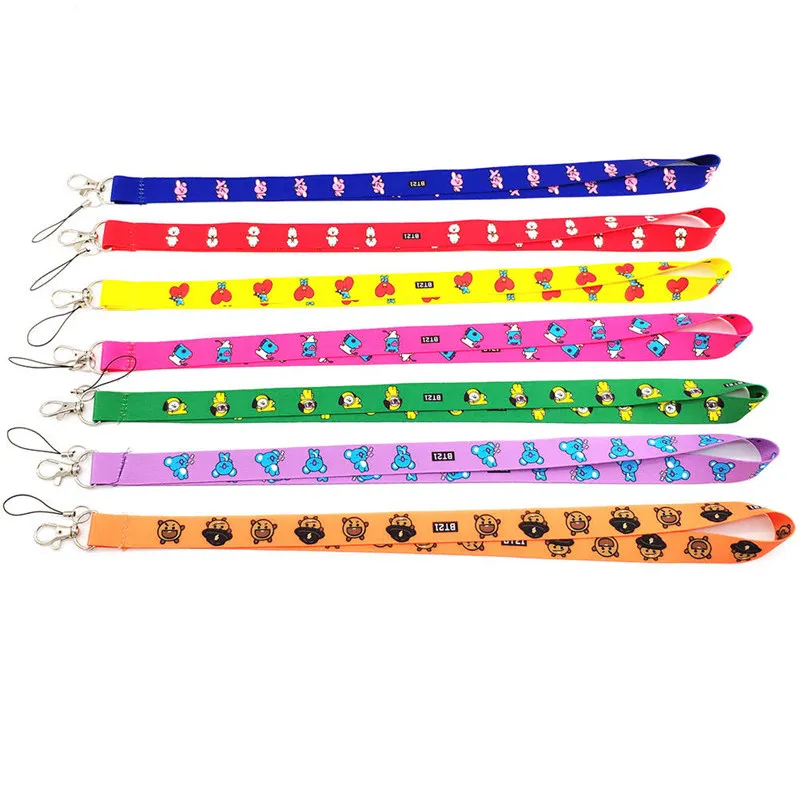

Bangtan Boys Cell Phone Rope Strap Clip Charm Cords Lariat Lanyards Keychain Keyring Costume Pendants
