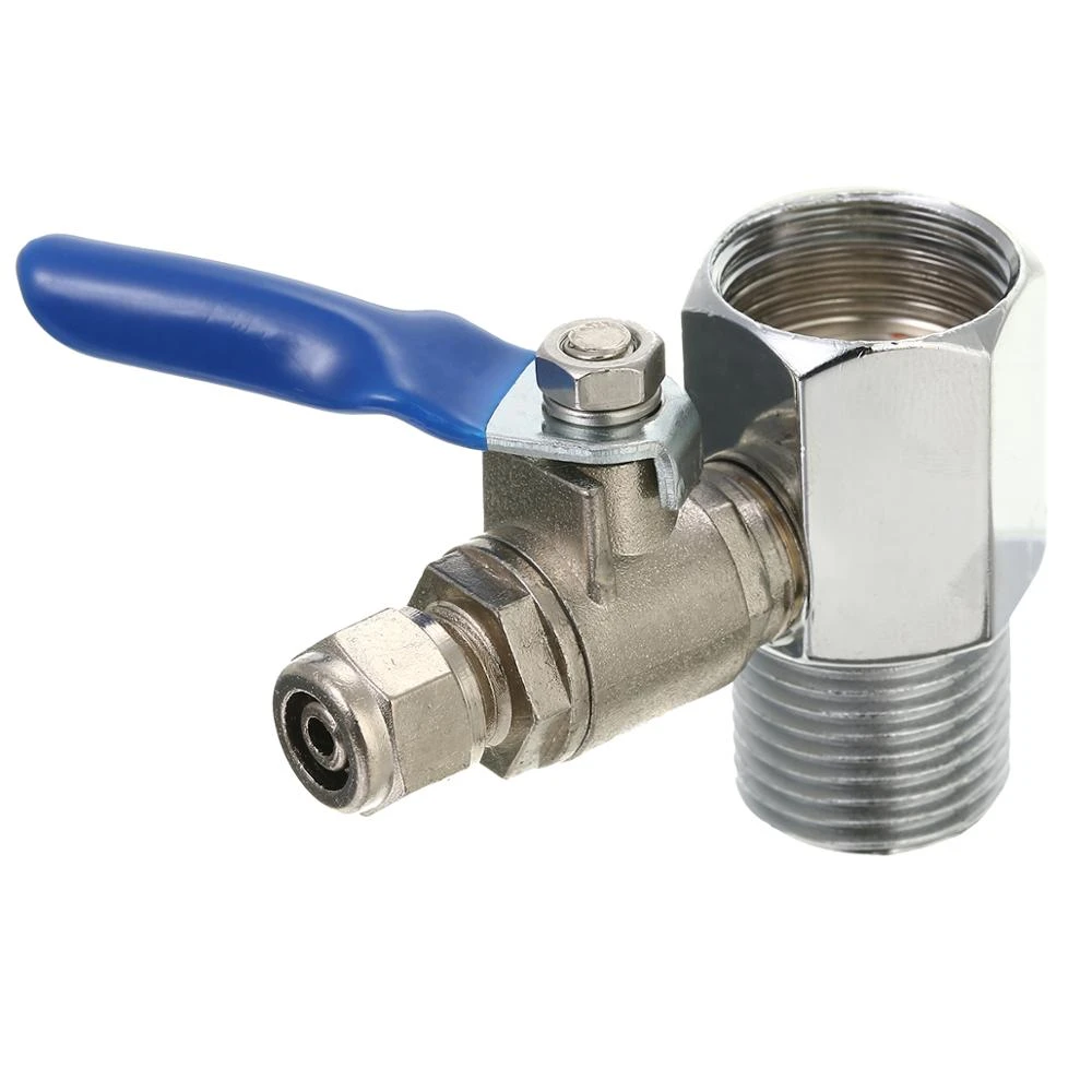 1 2 To 1 4 Ball Tee Connector Valve Ro Feed Water Adapter For Faucet Tap Replacement Hardware Tools Valves Aliexpress