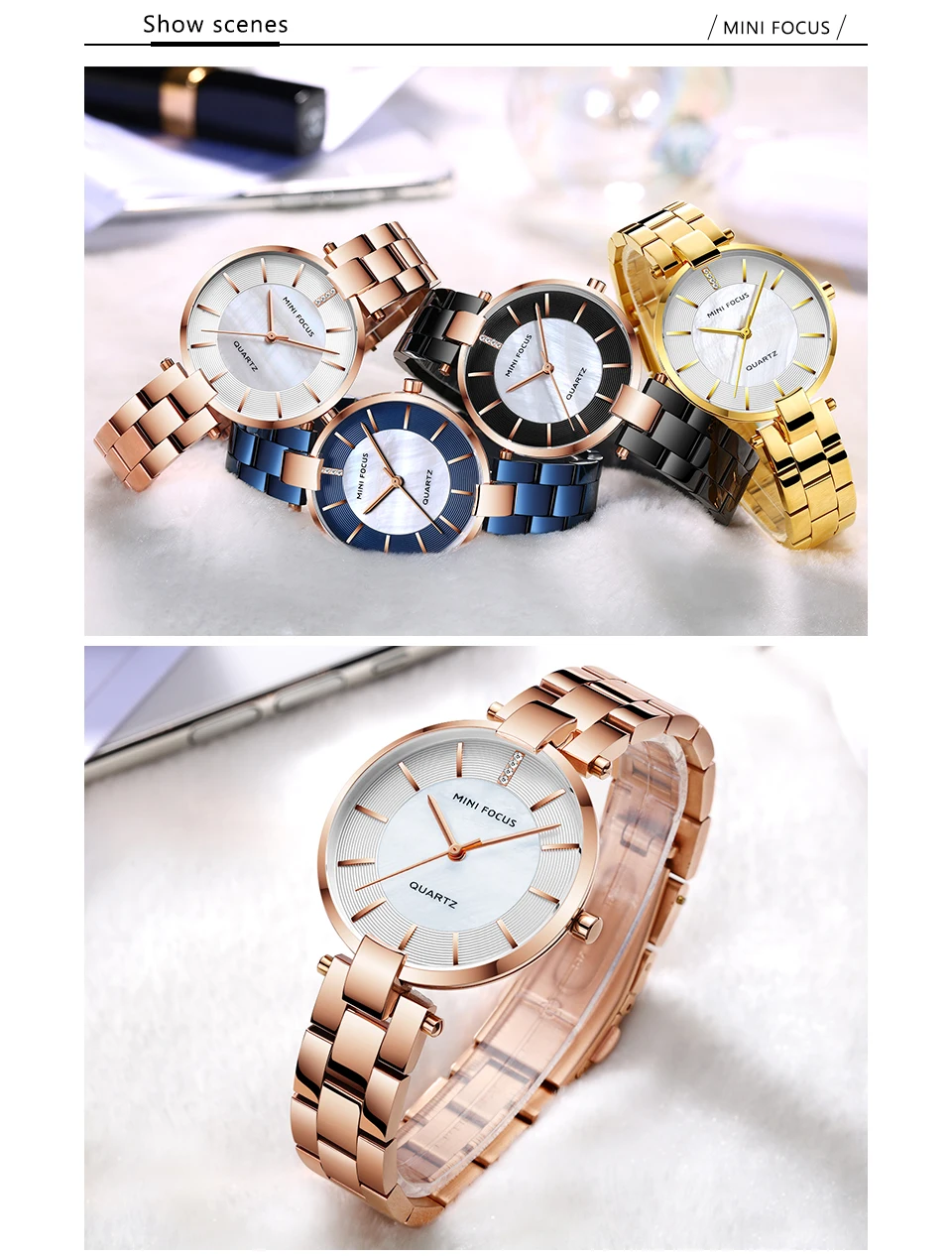 MINIFOCUS модные кварцевые часы Для женщин часы для дам и девушек известный бренд наручные часы женские часы Montre Femme Relogio MF0224L. 02