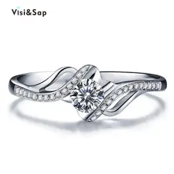 Eleple белый цвет золотистый кольца для женщин украшение для свадьбы помолвки кольцо Винтаж bague подарки для любимых ювелирные изделия VSR002