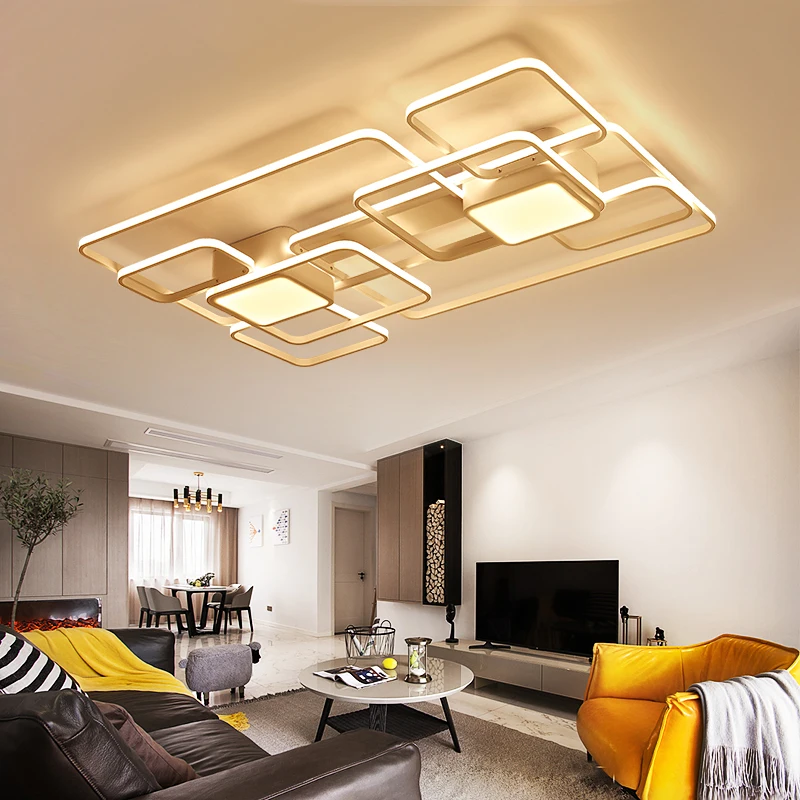 

Modern Led Chandelier lights lamp for living room bedroom Aluminum white chandelier lustre plafonnier lustre de plafond Fixtures