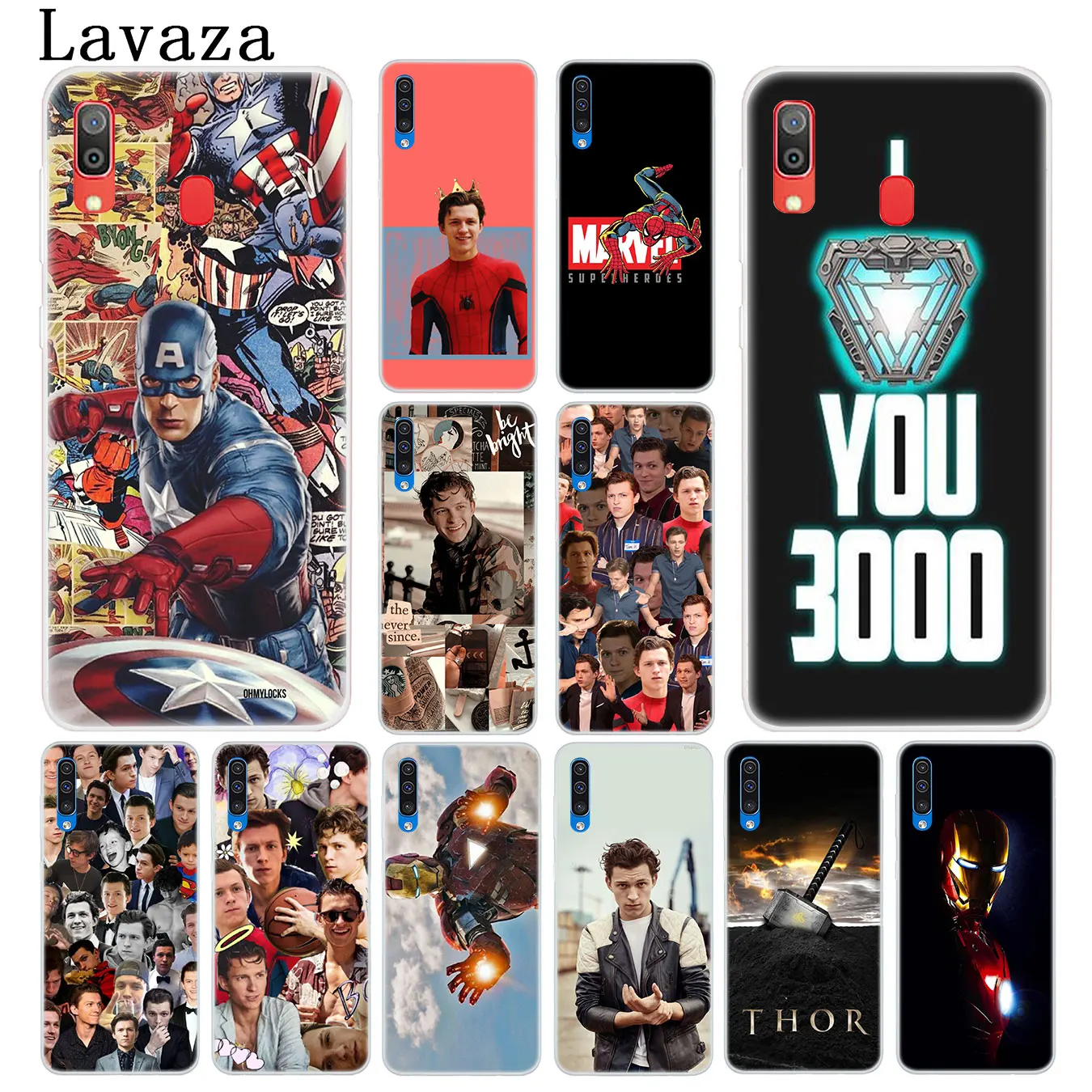 Твердый чехол для телефона Lavaza с человеком пауком Marvel том Холланд Samsung Galaxy A20E M40 M30