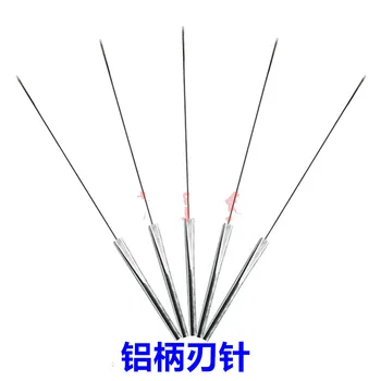 

100pcs/lot disposable aluminum handle knife needle acupuncture sharp blade needle 0.4*25mm ultra-micro needle knife