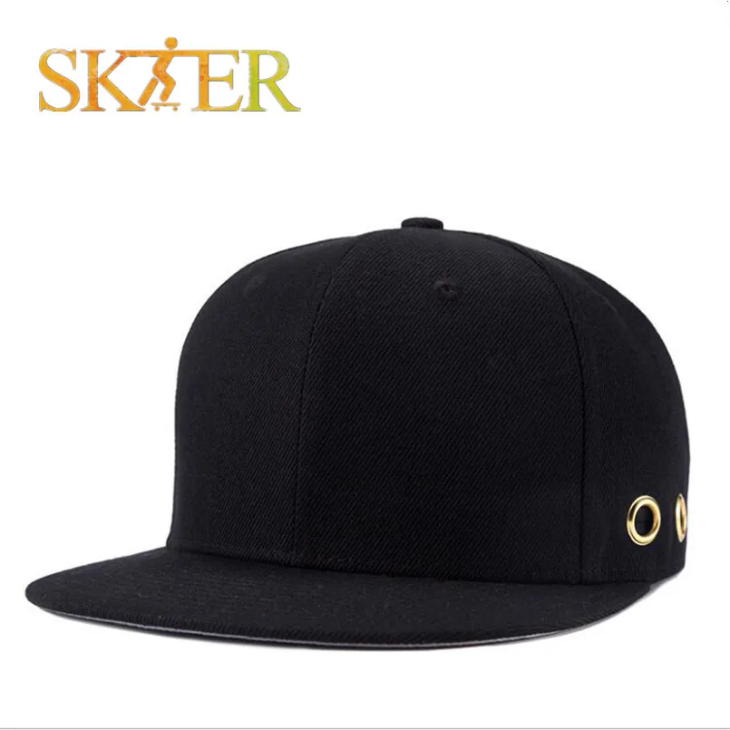

Simple leisure skateboard cap two color can choose size 54-60 cm high quality cotton for skateboarding and hip hop
