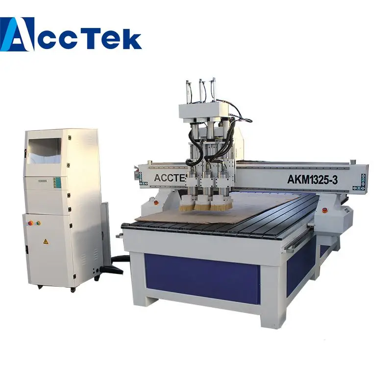 CNC router wood working machine three head spindle processing CNC wood cutting machine pricein