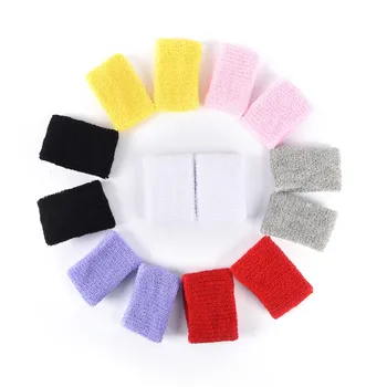 

New 1Pair 8x5cm Tennis Squash Badminton Basketball Bracelet Wristband Gym Wrist Wraps Sports Sweatband Wrist Support High Grade