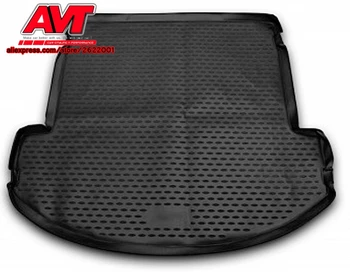 

Trunk mats for Hyundai Grand Santa Fe 2013- 1 pcs rubber rugs non slip rubber interior car styling accessories