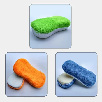 

Microfiber Scratch Free Car Wash Detailing Exterior Interior Sponge Set