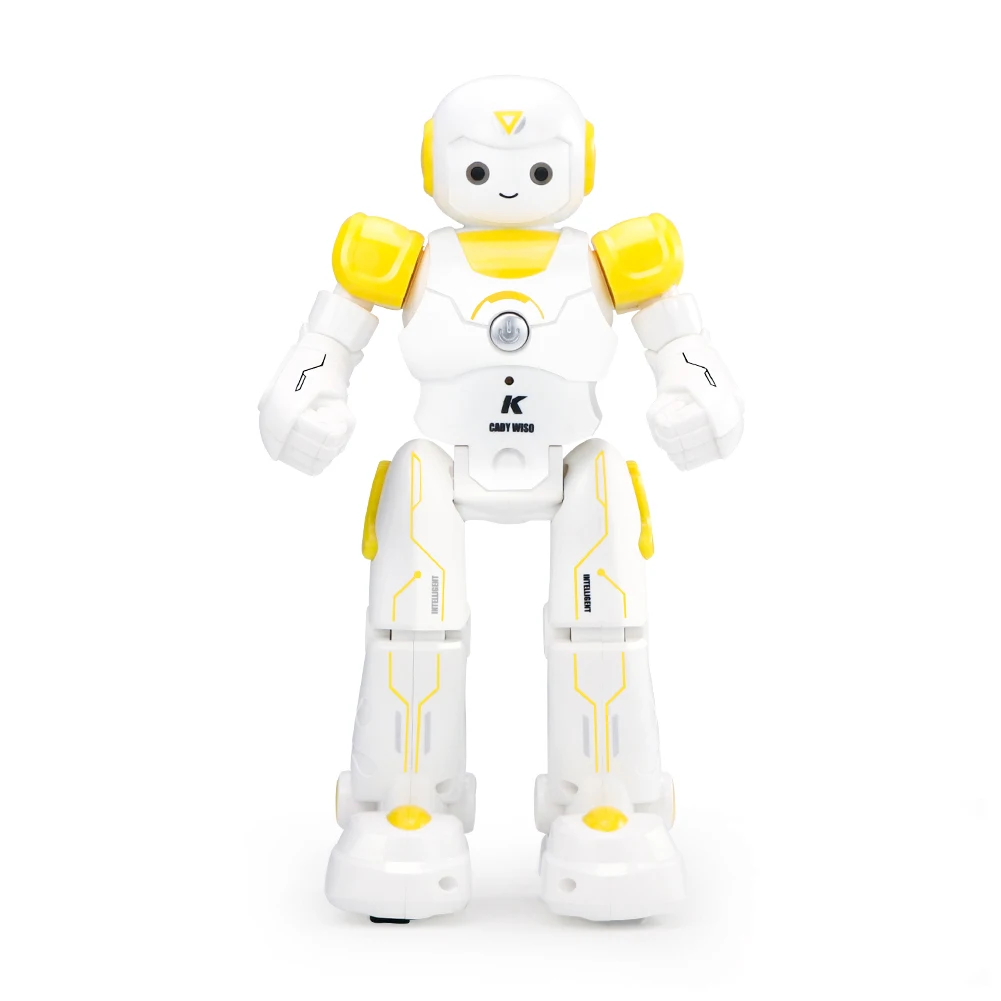 

Kids Children Intelligent LED Eyes Patrol Remote Control Turn Programmable Gift Cute Walking Song And Dance Funny Robot Toy