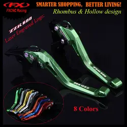 3D ромб полый дизайн патент на KAWASAKI ZZR600 ZZR 600 2005-2009 2008 2007 ЧПУ Мотоцикл Регулируемые тормозные рычаги сцепления