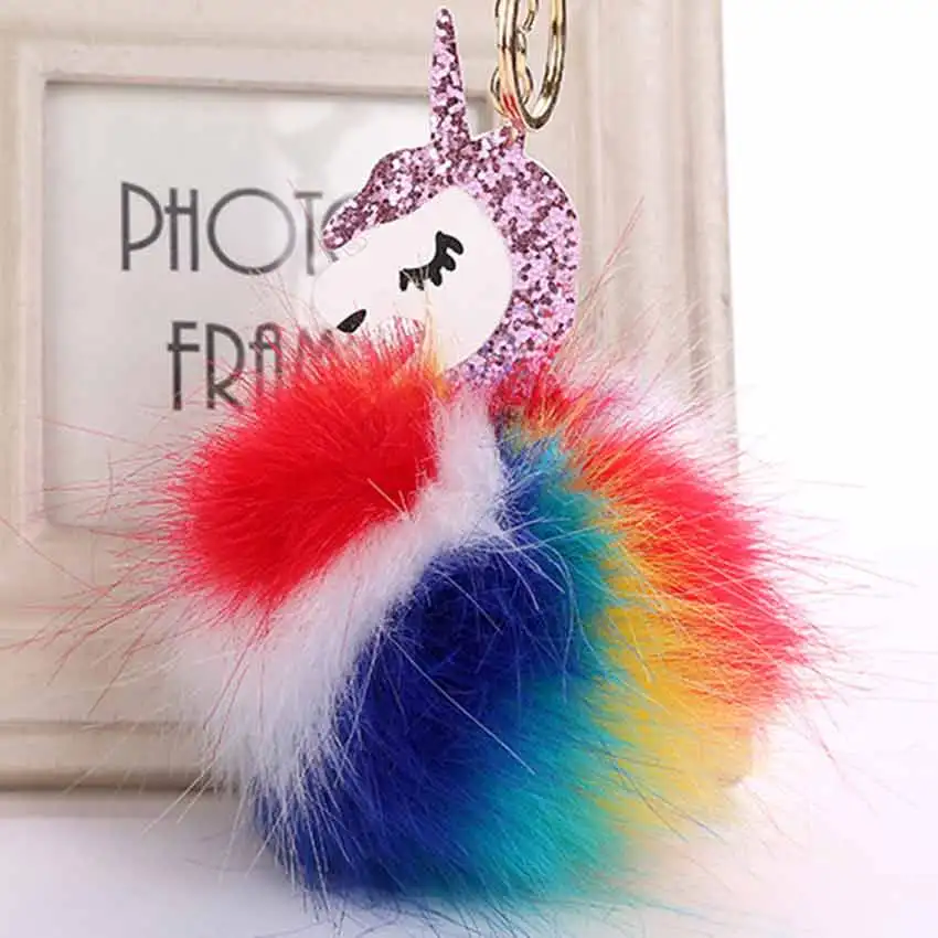 Leopard Pom Pom Purse Charm