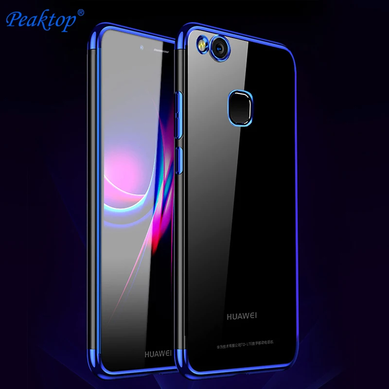 لهواوي P10 لايت حالة الوفير P 10 لايت غطاء الفاخرة لينة سيليكون شفاف Platint واضح غطاء لهواوي P10 لايت حالة