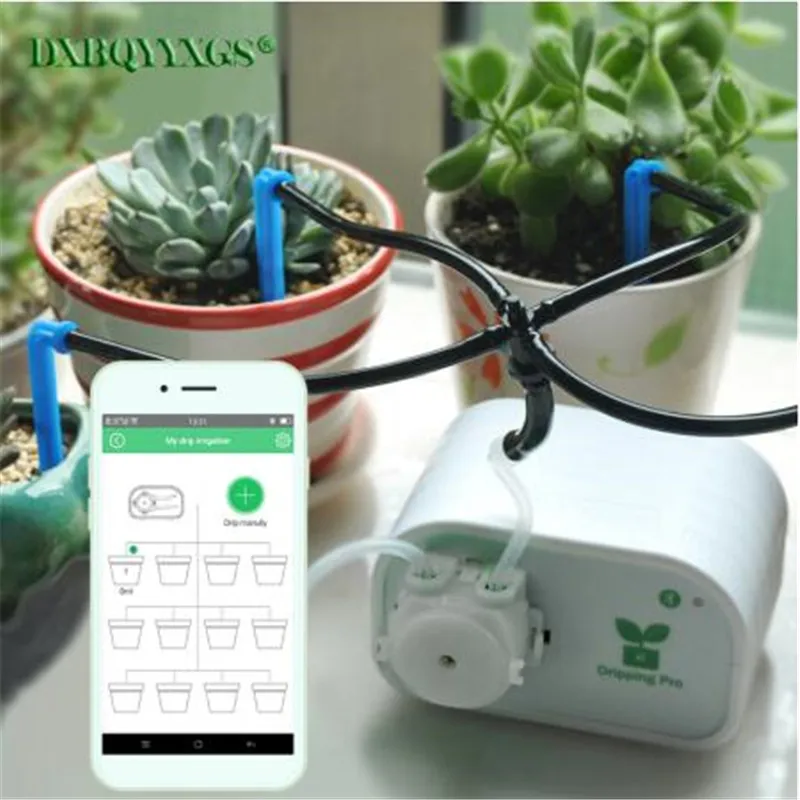 

Mobile Phone Control Intelligent Garden Automatic Watering Device Succulents Plant Drip Irrigation Tool Water Pump Timer System