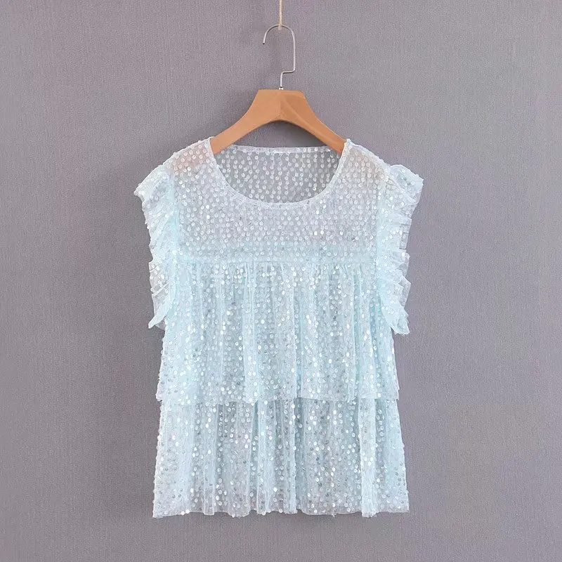 

Popular new XL38-2184 European and American fashion sequined jacket