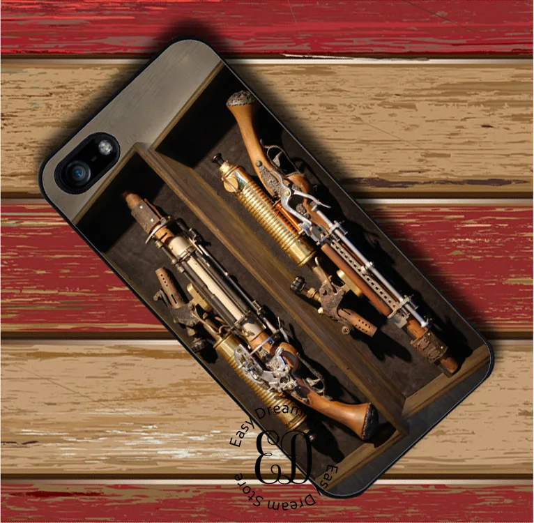 The Steampunk Machine Gun case for iphone X XR XS Max 4s 5 5s SE 6 6s 7