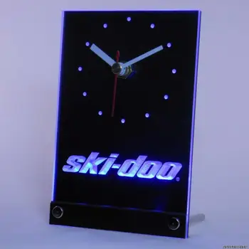 

tnc0174 ski-doo Snowmobiles Table Desk 3D LED Clock