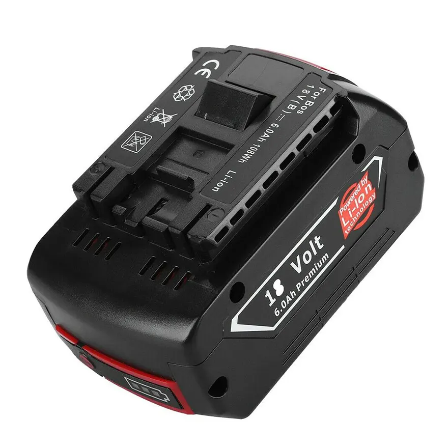 Backup Battery For Bosch 3.0Ah-6Ah 18V 6000mAh Power Tools Battery Lithium Rechargeable Batteries Pack Cordless for Bosch Drill