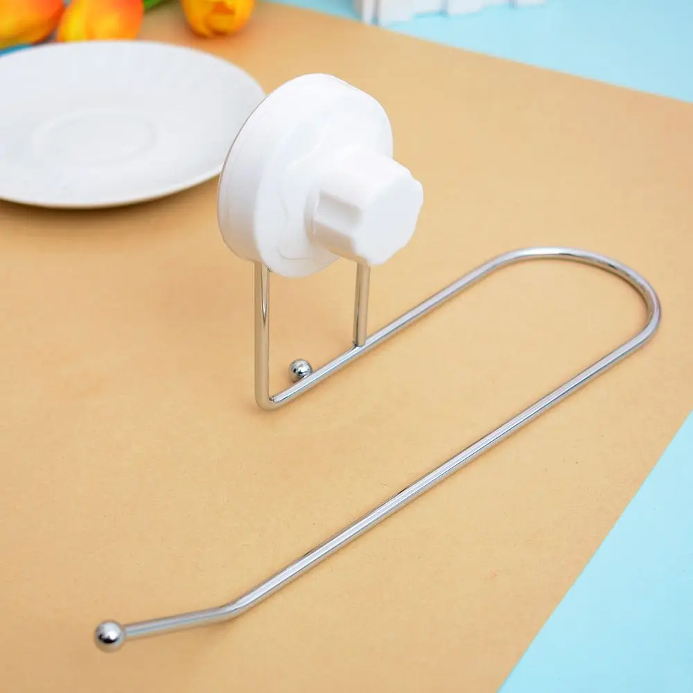 New Strong Chrome Stainless Steel Vacuum Suction Cup Roll Paper Holder