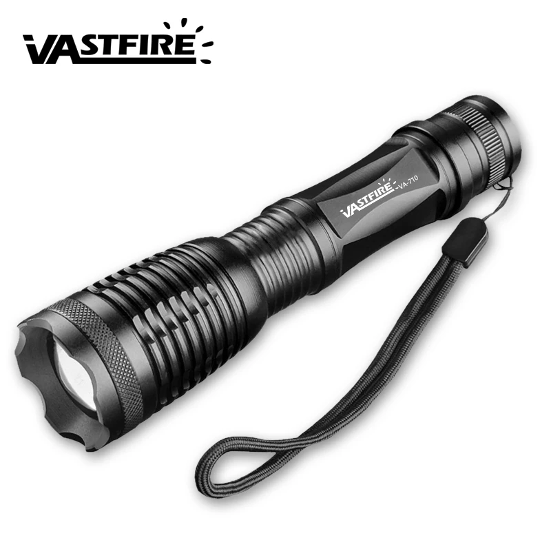 

5 Mode Tactical Flashlight 800lm T6 LED Zoomable Flashlight Torch Light 18650/AAA Lamp Hunt light